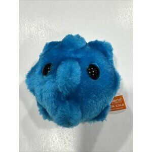 Giant Microbes The Common Cold 4” Blue Plush Virus Lumpy Round BV11
